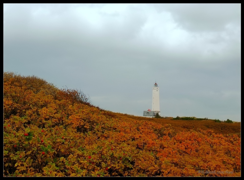 Leuchtturm in Orange...