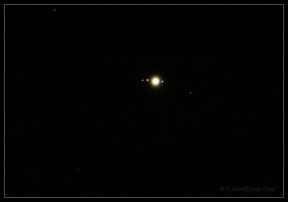 Jupiter mit 3 seiner Monde - 28.07.2008